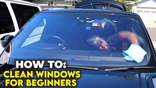 Streak Free Windows For Beginning Detailers  Hunters Mobile Detailing [upl. by Anad]