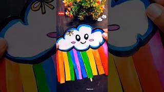 Easy kids paper craft🌈☁️😨shorts trending viralvideo funny story art craft diy comedy kids [upl. by Naired311]