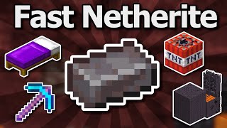 Fastest Ways To Mine Netherite in Minecraft 120 [upl. by Nowujalo]