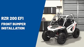 2021 RZR 200 EFI  Front Bumper Installation  Polaris RZR® [upl. by Ttirb699]