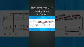 How Beethoven Uses Passing Tones in Op34  How Composers Use Series  The Soundtrack of History [upl. by Lamej]