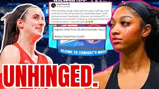 Angel Reese Goes UNHINGED in RANT on WNBA Fans Caitlin Clark Rematch Tickets SPIKE to 5500 [upl. by Attayek552]