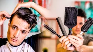 GOOD Mens Hair Tips  Picking the BEST Brush For Your Hair  2017 [upl. by Olnton945]