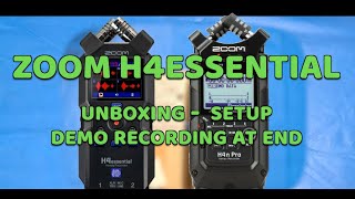 ZOOM H4essential FIRST LOOK  unbox setup recording demo [upl. by Albers694]