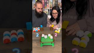 Heap O Sheep Is A Game Of Catapulting Sheep To Score Points boardgames couple [upl. by Ylsew]