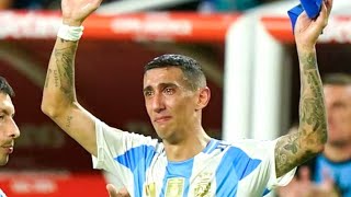 DI MARÍA EMOCIONADO POR JUGAR SU ÚLTIMO PARTIDO CON LA SELECCIÓN ARGENTINA SE LO DEDICÓ A MESSI [upl. by Acus241]