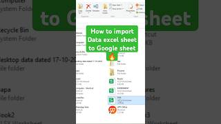 How to import Data excel sheet to Google sheet 🔥 ll spreadsheets googlesheets excel [upl. by Remus]