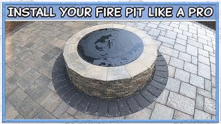 DIY Concrete Block Fire Pit With a quotBREEOquot Smokeless Steel Insert [upl. by Nocaed914]