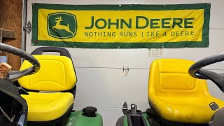 John Deere Mower Seat Replacement amp Cover X Series and Box Store Models [upl. by Alair]