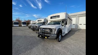 Bulk Fleet Package of 10 used 2018 Ford F550 26 Passenger ADA Starcraft Shuttle Buses for sale now [upl. by Arreyt]