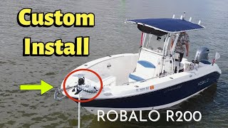 Custom Install Minn Kota Terrova 36v 72” 112lb on a Robalo R200 [upl. by Ebbie837]