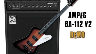 Demo Ampeg BA112 V2 Combo para Bajo [upl. by Nabi]