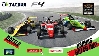 Brands Hatch Indy  F4 Tatuus LIVERACEROOM [upl. by Carleen]