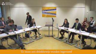 DEBAT  NK Debatteren havovwo  Invoeren drinkbewijs 2017 [upl. by Refinnej]