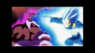 Vegeta Ssj Blue Evolution vs Toppo God of Destruction No17 and Frieza Vs Toppo English Dub [upl. by Anerak]