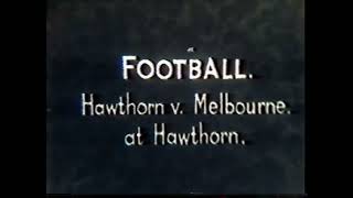 Silent footage Round 13 1938 Hawthorn v Melbourne Glenferrie Oval [upl. by Isoais]