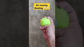 how to ball air inswing Yorker bowl 🤯🤯 cricket shorts inswingbowling yorker [upl. by Neroc]