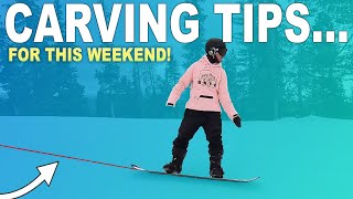 How To Carve A Snowboard Beginner Advanced Tips [upl. by Nyllaf255]