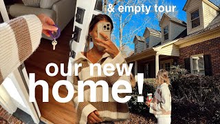 OUR NEW HOME amp empty tour  VLOGMAS DAY 1 [upl. by Pia72]