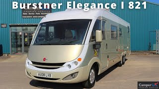 Burstner Elegance I 821 Motorhome For Sale at Camper UK [upl. by Enneiluj]