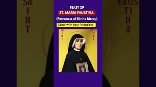 FEAST OF SAINT FAUSTINA KOWALSKA 2024  FEAST OF BLESSED MARIA FAUSTINA Patron of Divine Mercy [upl. by Brawner]