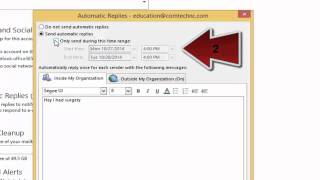 Out of Office reply in Outlook [upl. by Aikaj]