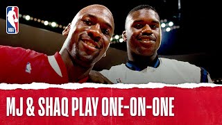 MJ amp Shaq Play OneonOne  The Jordan Vault [upl. by Cahra]