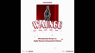 P Mawenge  Waongo Lyrics Video [upl. by Daugherty271]