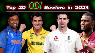 Top 20 Best ODI bowlers in 2024 cricket [upl. by Yrehc]