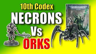 Necron Obeisance Phalanx 10th Edition Codex Battle Report [upl. by Baumann33]