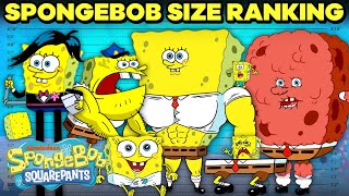 SpongeBob Ranking By Size 📏  SpongeBob [upl. by Jephum]