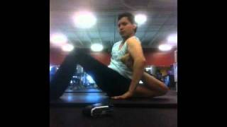 Yoga extreme hip contortion [upl. by Ardnuek]