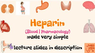 Heparin  Anticoagulant  Blood  Pharmacology  Med Vids made simple [upl. by Ainahtan]