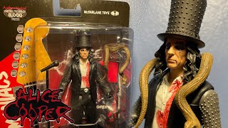 Mcfarlane Toys Metal Maniacs Alice Cooper Figure Unboxing and Review 2024 [upl. by Peterson]