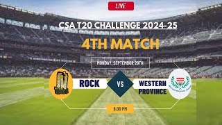 CSA T20 Challenge Live  Live Western Province Vs Rocks Live  CSA T20 Challenge WP vs ROC Live [upl. by Offen]