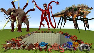 BIG HOLE ALL MUTATED ANIMALS ZOOCHOSIS FAMILY in Garrys Mod [upl. by Zampardi]