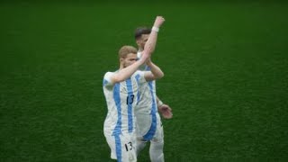 Partidazo Argentina vs Inglaterra Muchos goles [upl. by Nicodemus]