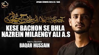 Kese Bachon Se Bhla Zara Nazrein Milaengay Ali as  Noha Bibi Fatima Zehra sa 2024  Baqar Hussain [upl. by Elton673]