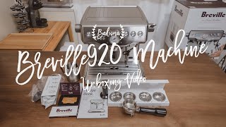 홈카페 브레빌920 개봉기 Home Cafe Breville BES920 Espresso Machine Unboxing [upl. by Margarita]