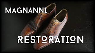 Thrifted Magnanni shoes restoration [upl. by Carlye]