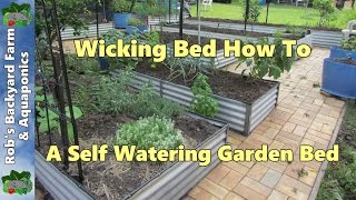 Wicking bed how to A self watering garden bed [upl. by Gallard]