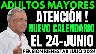 💥📅CALENDARIO de PAGO Pension ADULTOS MAYORES Julio 2024💥FECHA y MONTO a Recibir💲 [upl. by Aniuqal]