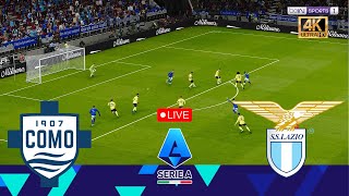 🔴LIVE Como vs Lazio Serie A 20242025 Full Match Streaming  Video Game PES 2021 Simulation [upl. by Assiruam]