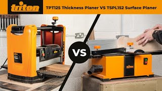 Triton TPT125 Thicknesser amp TSPL152 Surface Planer  Jointer – A Comparison Guide [upl. by Innavoj]