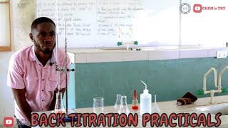 Back Titration Practicals detailed Lab Experiment and Calculations SHS CHEMISTRY [upl. by Javier]