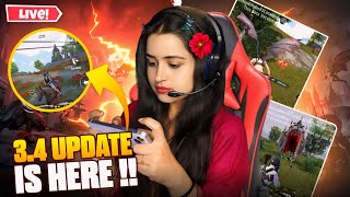 🔴BGMI 34 NEW UPDATE IS HERE❤️ bgmi pubgmobile girlgamer ROAD TO 10k ALEY GAMING DAY313 [upl. by Attenaj]