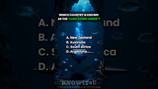 🌏🌞🏝️ Geography Trivia Which Country Is Known as the “Land Down Under” geography geographyquiz [upl. by Kalbli]