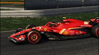 Assetto Corsa Scuderia Ferrari SF24 Shakedown at Fiorano Circuit with Carlos Sainz [upl. by Hilaire]