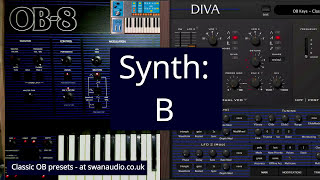 Oberheim OB8 vs uhe Diva  Song Test [upl. by Nyvlem821]