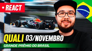 F1 REACT AO VIVO  CLASSIFICAÇÃO GP DO BRASIL DE 2024 [upl. by Angadreme941]